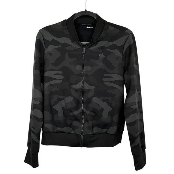 ultracor Jackets & Blazers - Ultracor Jacket Womens XS Black Camo Metallic Star Bomber Softshell Full Zip